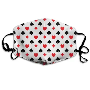 

Garde Art Studio Unisex Premium Polyester Face Cover Mask, Casino Poker Pattern Funny & Fashion Accessories for Women Man Kids