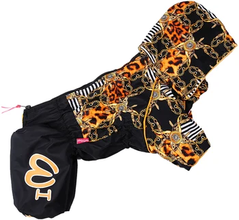 

FOR MY DOGS FOR MY DOGS overalls for dogs Chains black / brown for girls FW509-2018 F