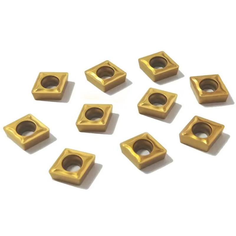 

10 Pcs CNC Carbide Inserts Blades CCMT060204 For Lathe Turning Boring Tool