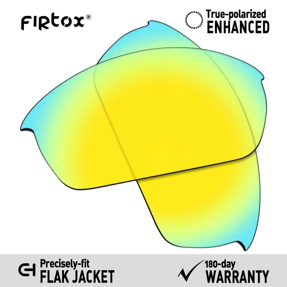 Firtox настоящие поляризованные Сменные рассеиватели UV400 для-солнечные очки к куртке(Только Совместимые линзы)-несколько цветов - Цвет линз: 24K Gold