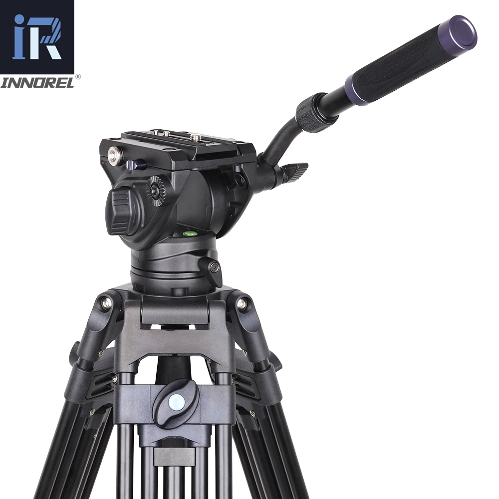 Professional Aluminum Video Tripod Hydraulic Fluid Video Head Camera Tripod INNOREL VT80 For Dslr Camcorder Dv 1.85M 12kg Load