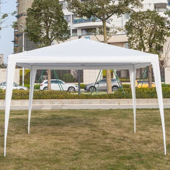 

3 x 3m Waterproof Tent with Spiral Tubes Portable Upgrade Outdoor Gazebo Single Tent White