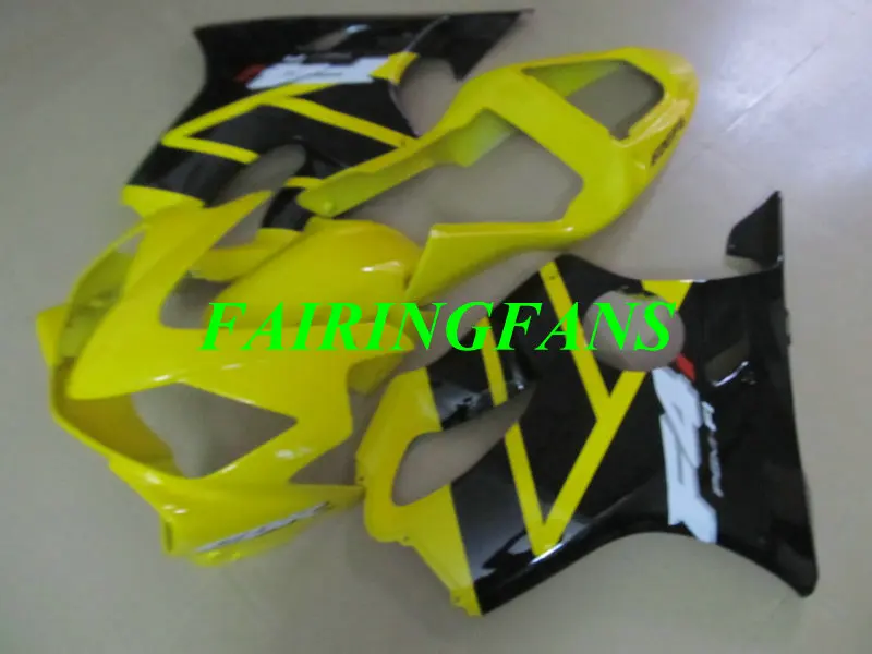 Инжекторный комплект для HONDA CBR600F4I 01 02 03 CBR600 F4i 600F4I 2001 2002 2003 желто-черные Обтекатели Кузов+ подарки HV15