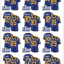 Супер Rams Bowl Лос-Анжелес Джерси 30 Тодд Герли II 99 Аарон Дональд 18 Купер Kupp 12 Брэндин повара сшитые майки