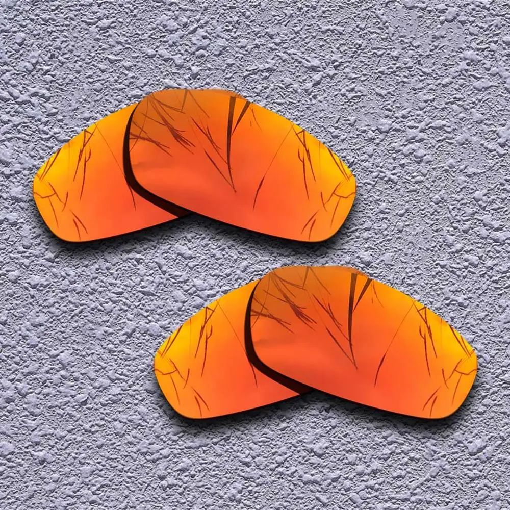 Fire Red-Fire Red 2 пары Поляризованные замена линз для Oakley Разделение солнечные очки к куртке-несколько вариантов - Цвет линз: Fire Red-Fire Red