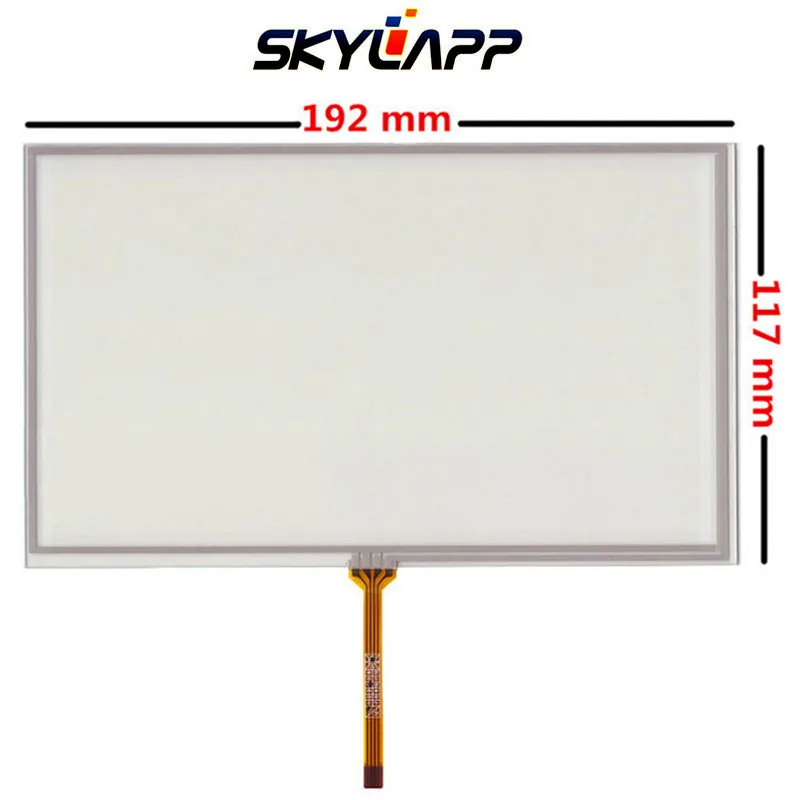 Новый 8-дюймовый сенсорный экран 192 мм * 117 AT080TN64 AT080TN03 V.2 HSD080IDW1 сопротивление ручная