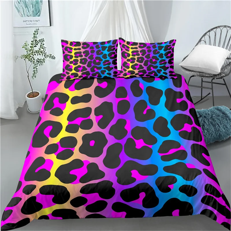 Cotton Animal print King Size Multicolored Luxury Bed sheet with 2 Pillow Covers 