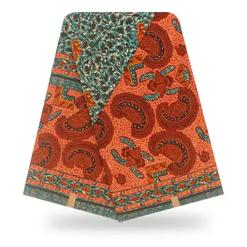 

Popular Party Apparel Wax African Real Cotton Wax Batik Fabric For Dress SWV587(6yards/lot)