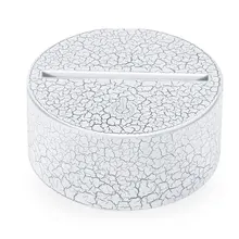 Цоколь сенсорной лампы, световая база, 3D Рисунок трещин, светодиодный домашний дисплей, Свадебный декор, светильник, 7 цветов, подарок, 5 в постоянного тока, орнамент для помещений