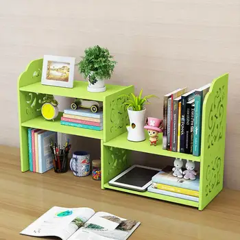 

Bookshelf simple table shelf children's desktop storage rack simple modern telescopic student rotating small bookshelf