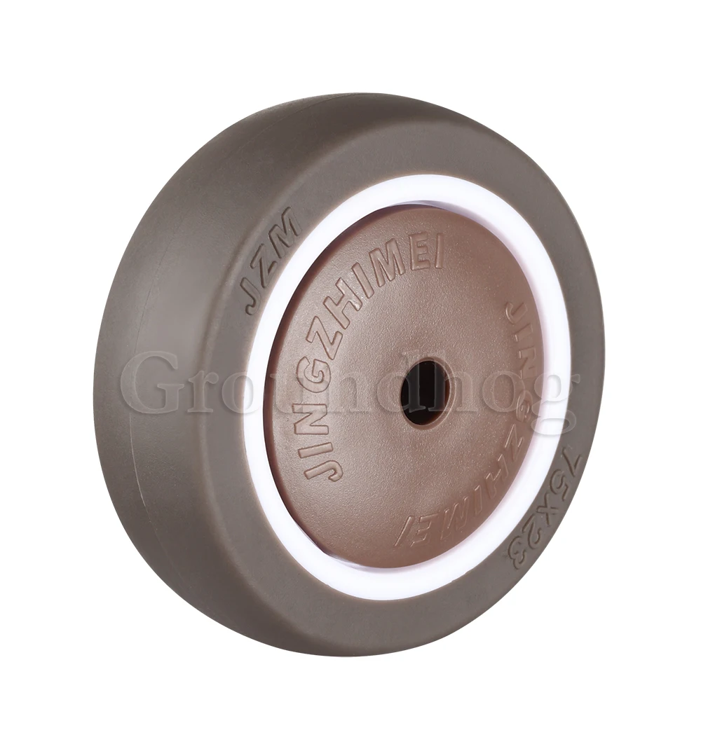 4Pcs Gummi Swivel Rollen Räder, Mit Bremse Kein Lärm Abschließbare Räder Mobilen räder Für Möbel, medizinische Ausrüstung, Wagen – Detail 13