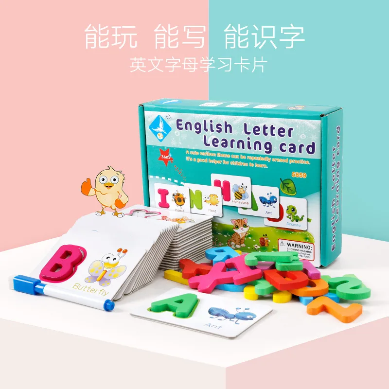 

Baby Reading Card Learning ENLIGHTEN Tear Rotten Early Learning Card Children'S Educational English Lettered Word Cognitive Toy