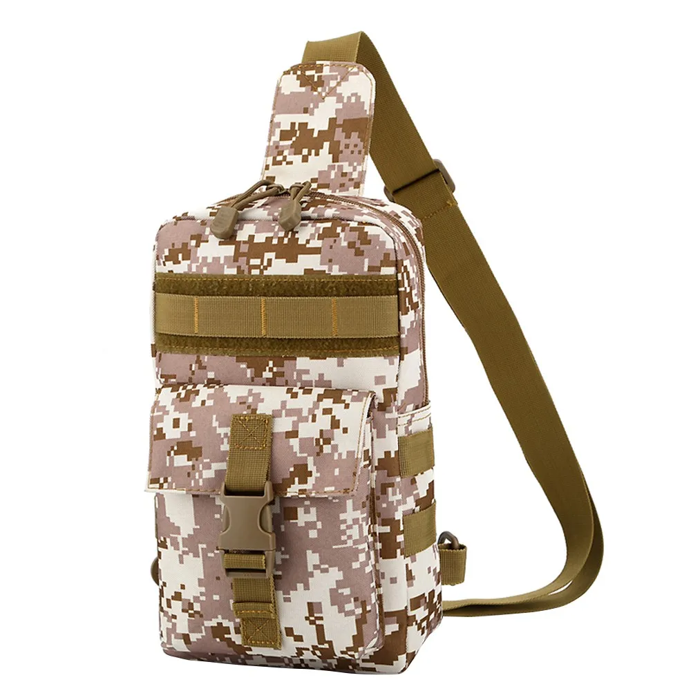 Desert Camo Тактический чехол для телефона, сумка на грудь, сумка для охоты, набор аксессуаров, военная утилита, EDC пакет, устройство для гаджета, разделитель, сумка на плечо - Цвет: Desert Camo