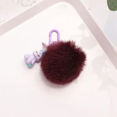MX696 Новые Симпатичные медведи Duffy и shelliemay куклы брелок в виде фигуры для Для женщин сумочек меховой шар помпон брелок автомобиля бижутерия для декорирования "сделай сам" - Цвет: MX696