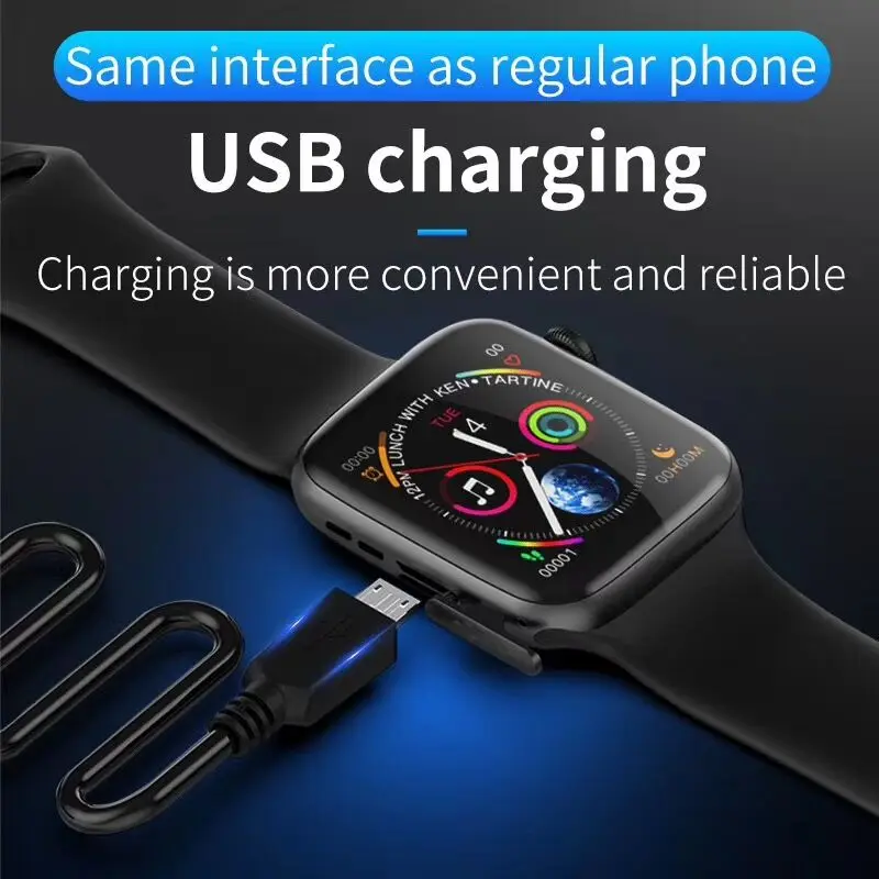 IWO 8 MAX Smart uhr Full Touch Fitness Tracker Sport Smartwatch Armband Ersatz für Android IOS Pk W34 xiaomi iwo 8 10