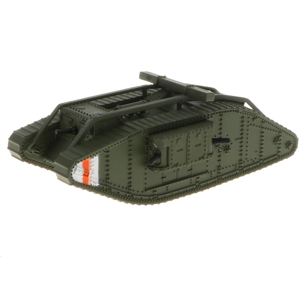 2pcs 1/100 WWI German A7V Panzer Tank & Britain MK.IV Female Tank Model Toy