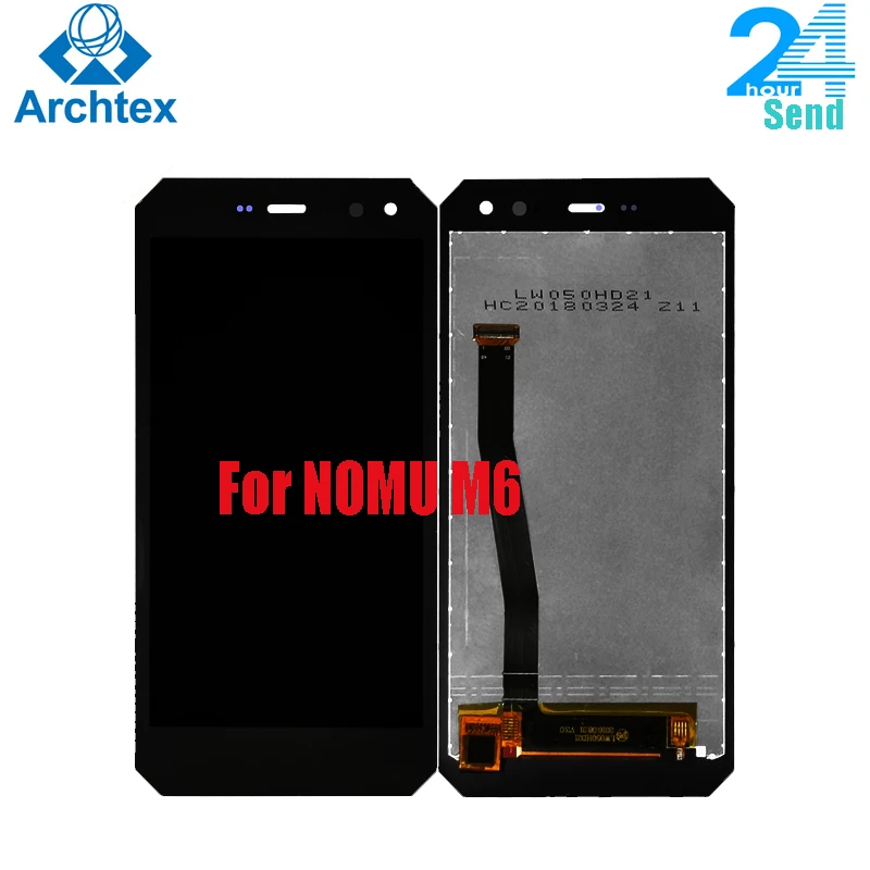 5 0 дюймов для Nomu M6 ЖК-дисплей + сенсорный экран ЖК-дигитайзер стеклянная панель