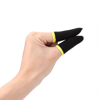 

2Pcs Game Controller Finger Cover Breathable Sweat Proof Gaming Finger Thumb Sleeve Touch Screen Sensitive Shoot Gloves For PUBG