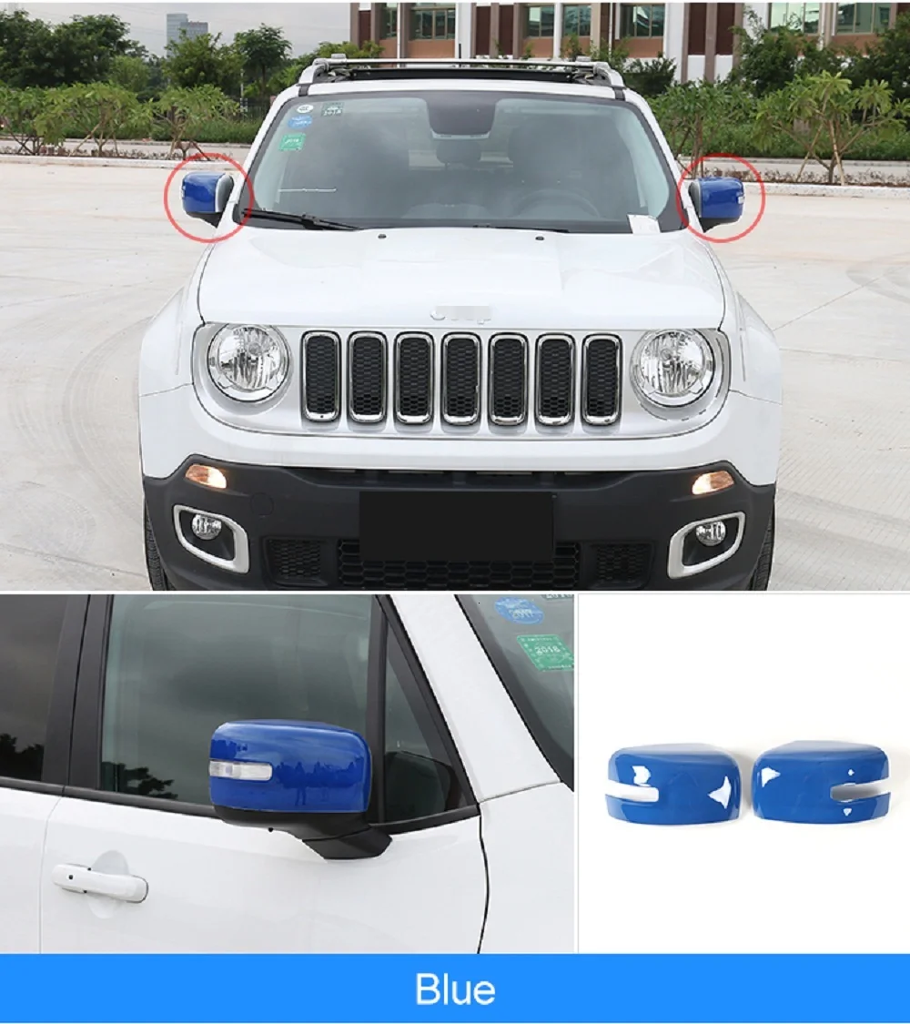 MOPAI Автомобильное зеркало заднего вида, декоративные наклейки для Jeep Renegade, внешние аксессуары для зеркала заднего вида, Стайлинг автомобиля
