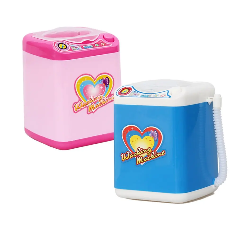 Children'S Simulation Electric Washing Machine Makeup Brush Cleaning Machine Children'S Early Education Toys