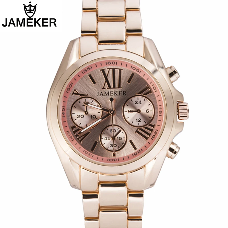 New Designer Fashion Women's Watches Luxury Famous Top Brand Jameker M Series Rose Gold Ladies Quartz Relogio Feminino | Наручные