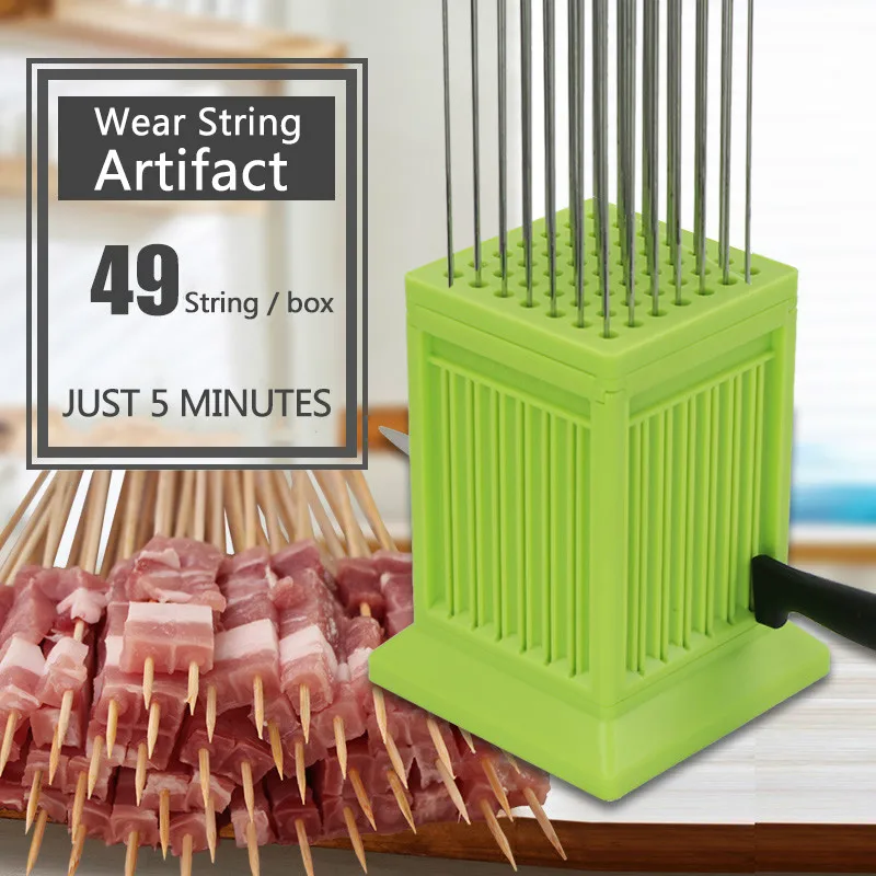 

BBQ Tools Rotisserie BBQ Skewers Artifact Fast Skewers Commercial Skewers Cut Mutton Meat Grilling Bbq Tools Meat Cutting Tools