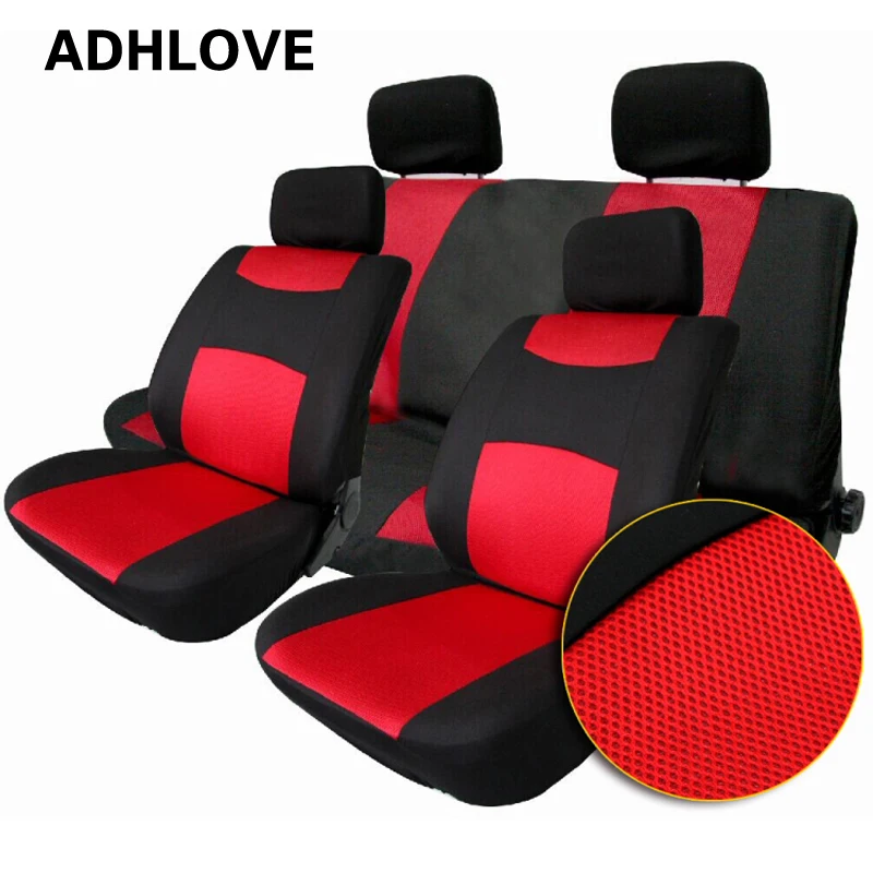 10Pcs Universal Auto Seat Covers Car Polyester Cloth Cushion Protectors Decoration Full Set Protector For Truck SUV Van | Автомобили и