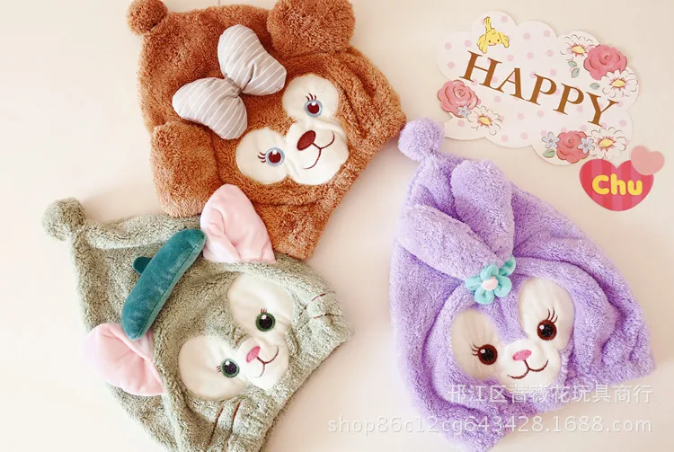 Милые Мультяшные My Melody коралловые бархатные Ультра-прочные водопоглощающие скоростные сухие полотенца для волос для взрослых и детей сухие волосы Ночная шапочка для душа