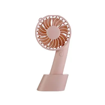 

1Pcs Creative Fashion 9Th Simple Handheld USB Charging Mini Gear Small Fan With Base Desktop Silent Fan