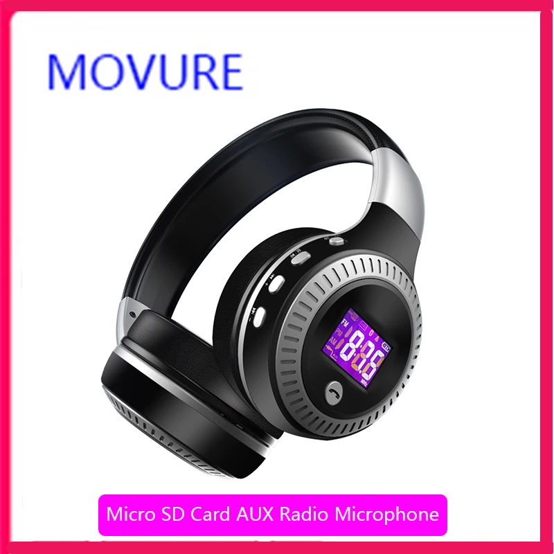 Беспроводные стереонаушники B19 с поддержкой Bluetooth fm радио басов карт Micro SD AUX Радио