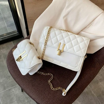 

Ladies Messenger Bags For Women Small Flap Crossbody Bag Soft Leather Handbag And Purse Mini Trendy Classic Chain Shoulder Bags