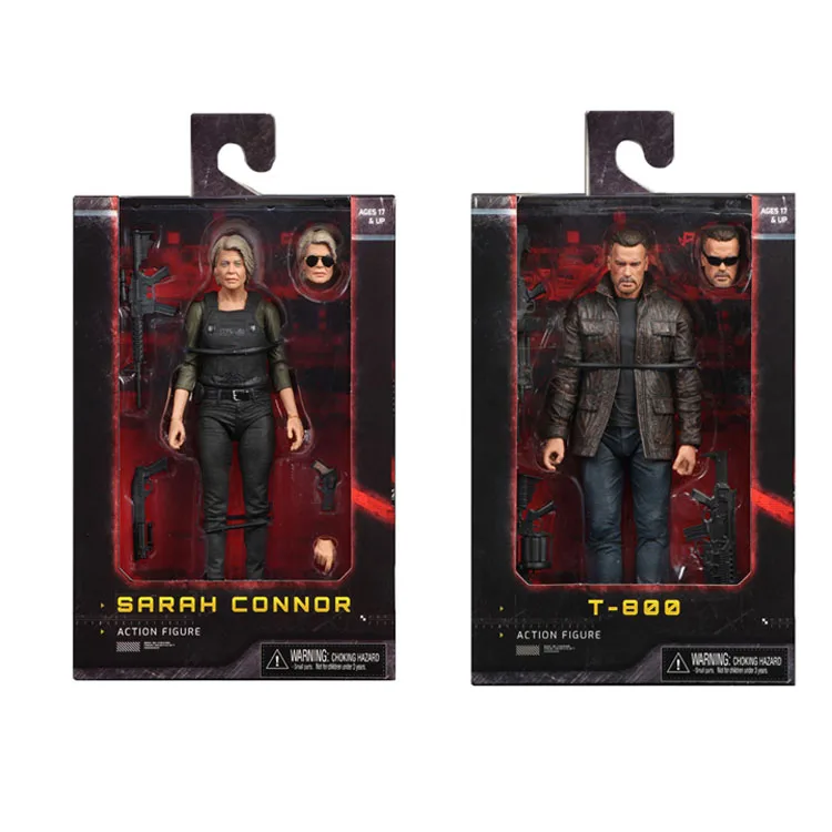 18 см NECA Terminator T-800 Темный Fate Сары Коннор фигурка Рождественская Кукла коллекционная модель игрушки подарок