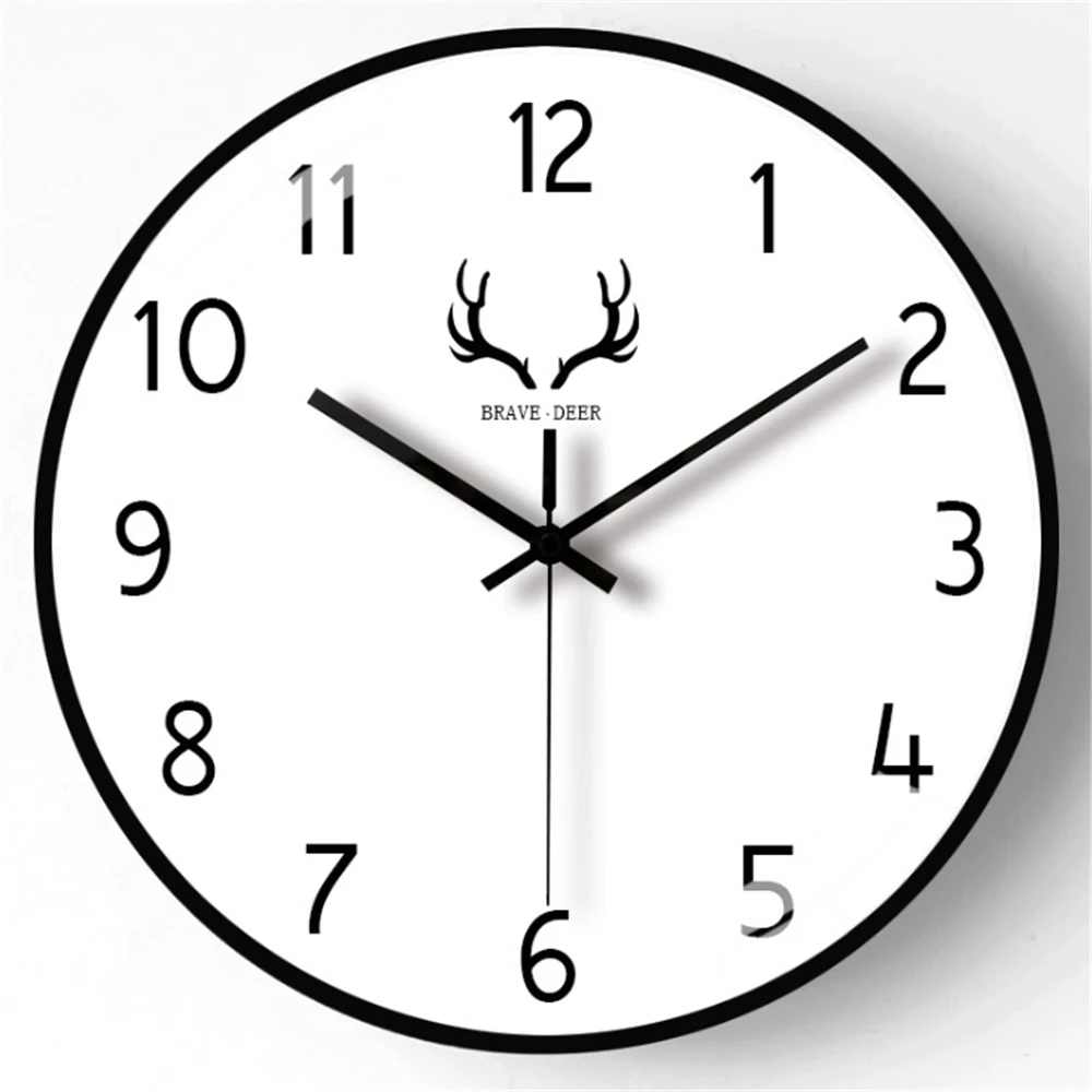 10 Inch Silent Wall Clock Office Round Art Wall Clock Decoration Modern