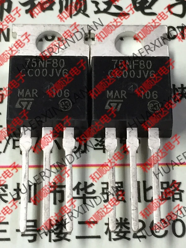 10 шт./лот и STP75NF80-220 80V 75A