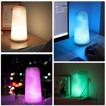 

Touch Remote Control RGB LED Children's Gift Night Light Home Decoration Desktop Table Lamp Bedroom Bedside Lamp Atmosphere Lamp