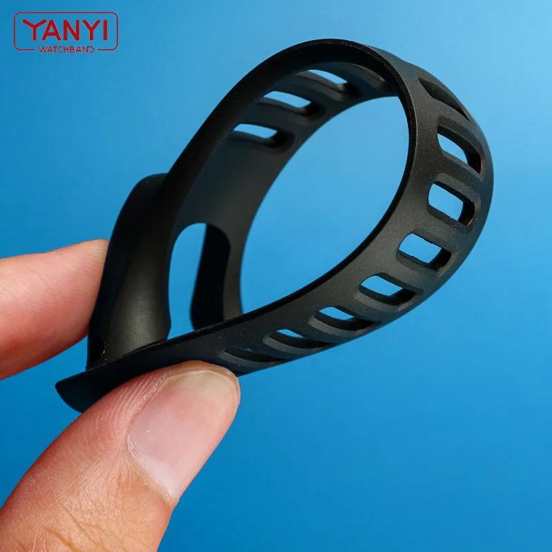 Flexible Rubber Watchband Replacement Strap