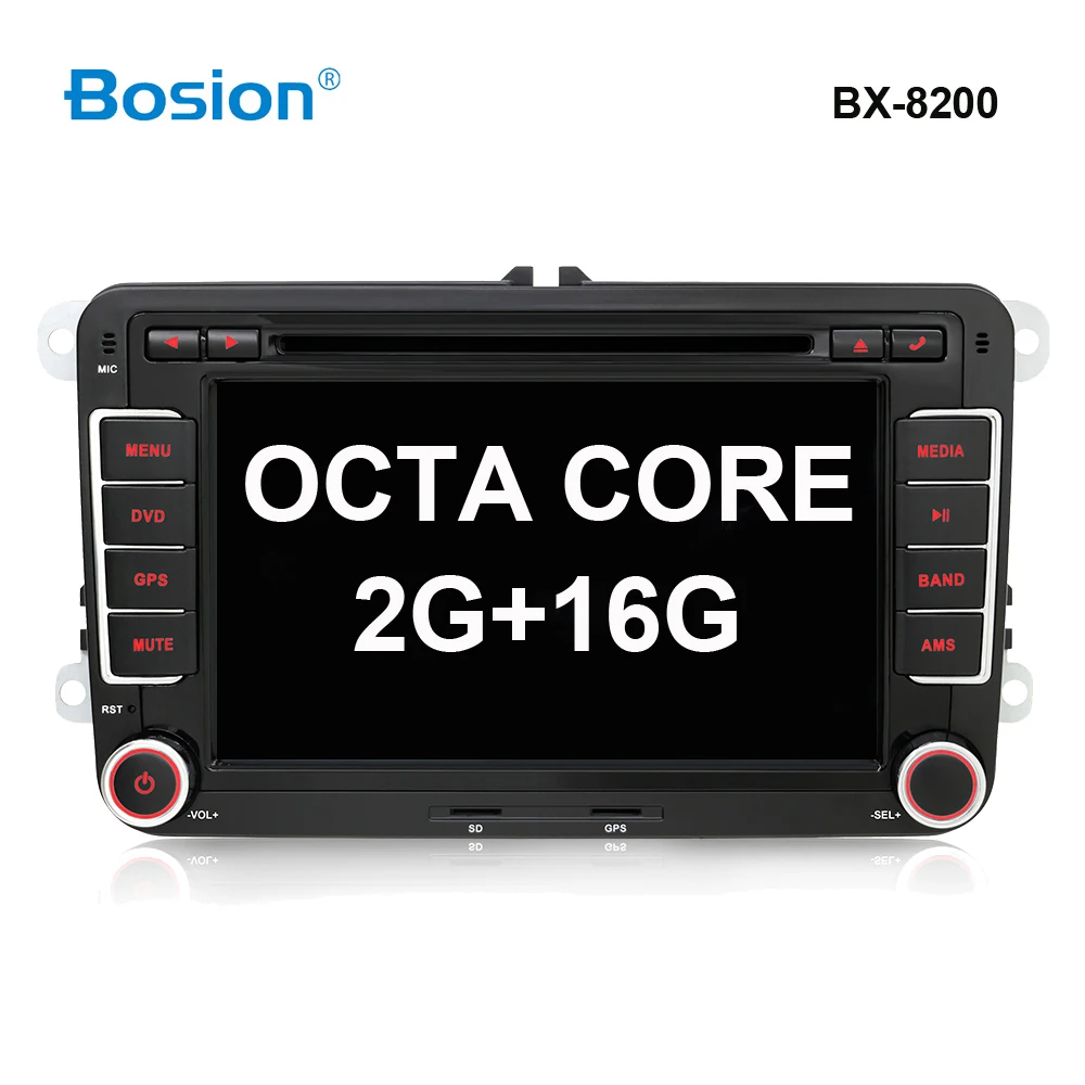 Bosion PX6 2din автомобильный gps Android 9,0 автомобильный dvd-плеер для Volkswagen Skoda POLO GOLF 5 6 PASSAT CC TIGUAN TOURAN Fabia Caddy 4G 64G - Цвет: 8 core 2G 16G