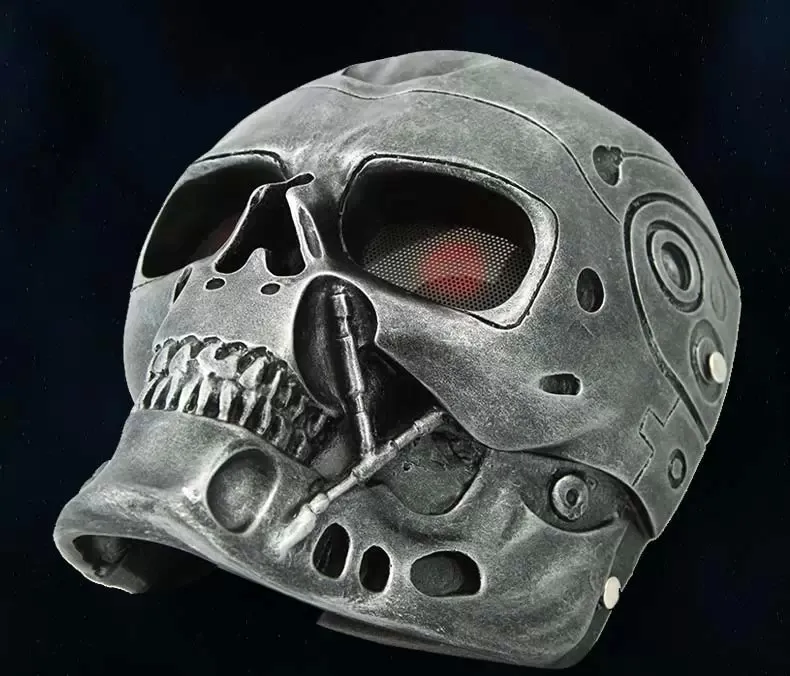 Маска для черепа из смолы маска Терминатора головы лица Аксессуары маскарада на