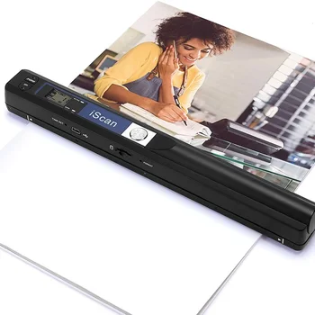 휴대용 비즈니스 사진 영수증 도서 스캐너, 900 DPI 휴대용 A4 문서 스캐너, JPG 및 PDF 형식 문서 지원