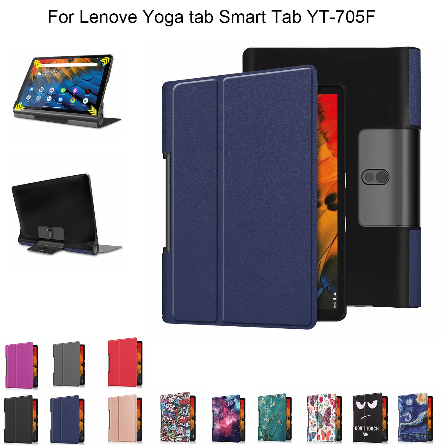 

Slim Magnetic Smart Cover Case For Lenovo Yoga Tab 5 10.1 YT-X705F Ultra Slim Case For Lenovo Yoga Tab 5 YT-X705F 10.1 inch