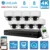 UniLook 8CH NVR 4/6/8Pcs 8MP 4K Dome POE IP Camera Outdoor Security System Night Vision Hikvsiion OEM Onvif H.265 P2P NVR Kits