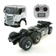 1/14 RC LESU 6*4 Металлическое шасси DIY Her Sca кабина тягач ESC радио THZH0309