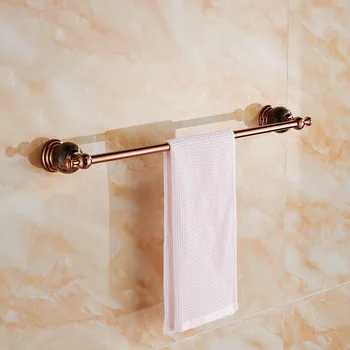 

European style antique bathroom towel bar single pole white plated towel rack bath towel rack bathroom pendant