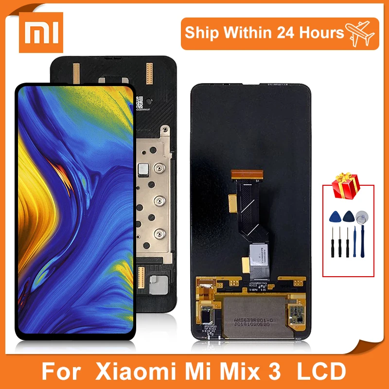 6 39 &quotсупер AMOLED для Xiaomi Mix 3 ЖК экран сенсорный дигитайзер MI mix дисплей запасные