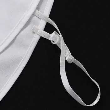 

Women Sweet Rabbit Ear Bowknot Fake Collar Chiffon Dectachable Half-Shirt Blouse