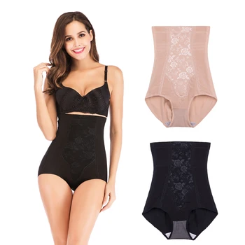 

Control Panties Lace Print High Waist Shaping Underwear Comfortable and Breathable Can Be Worn In All Seasons