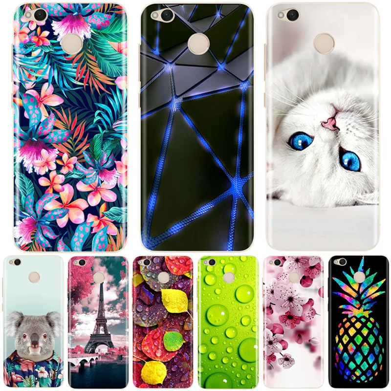 For Xiaomi Redmi 4X Case on Phone 4x Silicon Funda Xiomi x4 4 x Soft TPU Cover Bumper | Мобильные телефоны и аксессуары