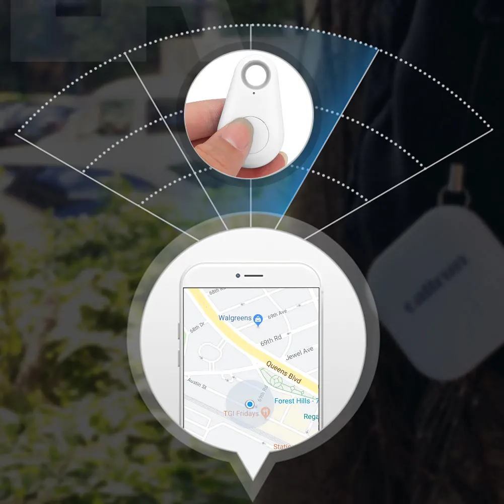 Беспроводной Smart Key Finder трекер Gps локатор Bluetooth пульт дистанционного управления брелок/брелок с защитой от потери сигнализация Itag для детей домашних животных с котом