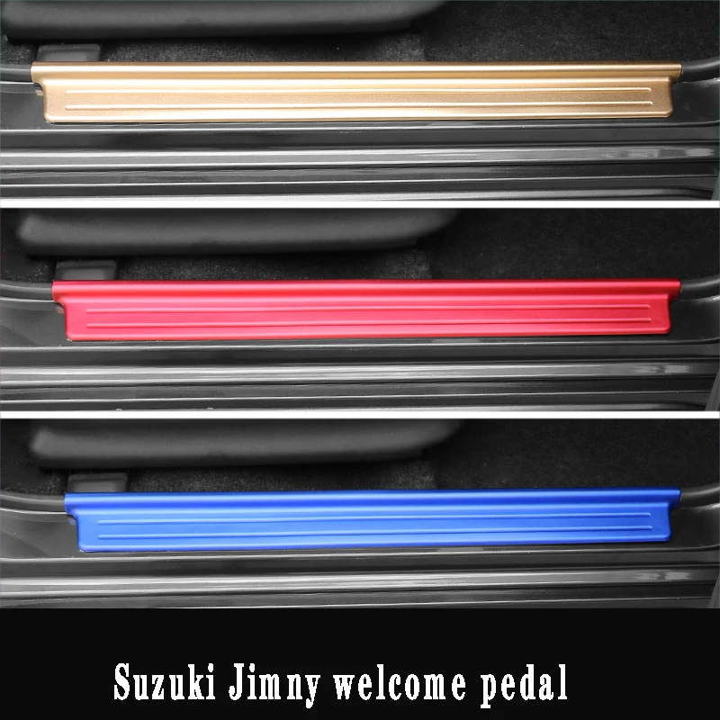 Добро пожаловать педаль подходит для SUZUKI JIMNY Добро пожаловать педали модификации утолщенной нержавеющей стали порога декоративные аксессуары