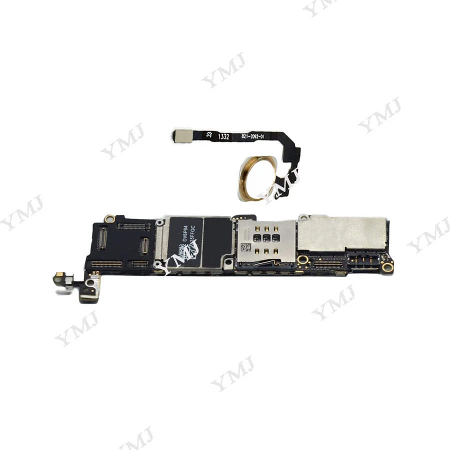 Для iphone 5S материнская плата с сенсорным ID, оригинальная разблокированная для iphone 5S материнская плата с Бесплатный iCloud, черный белый золотой